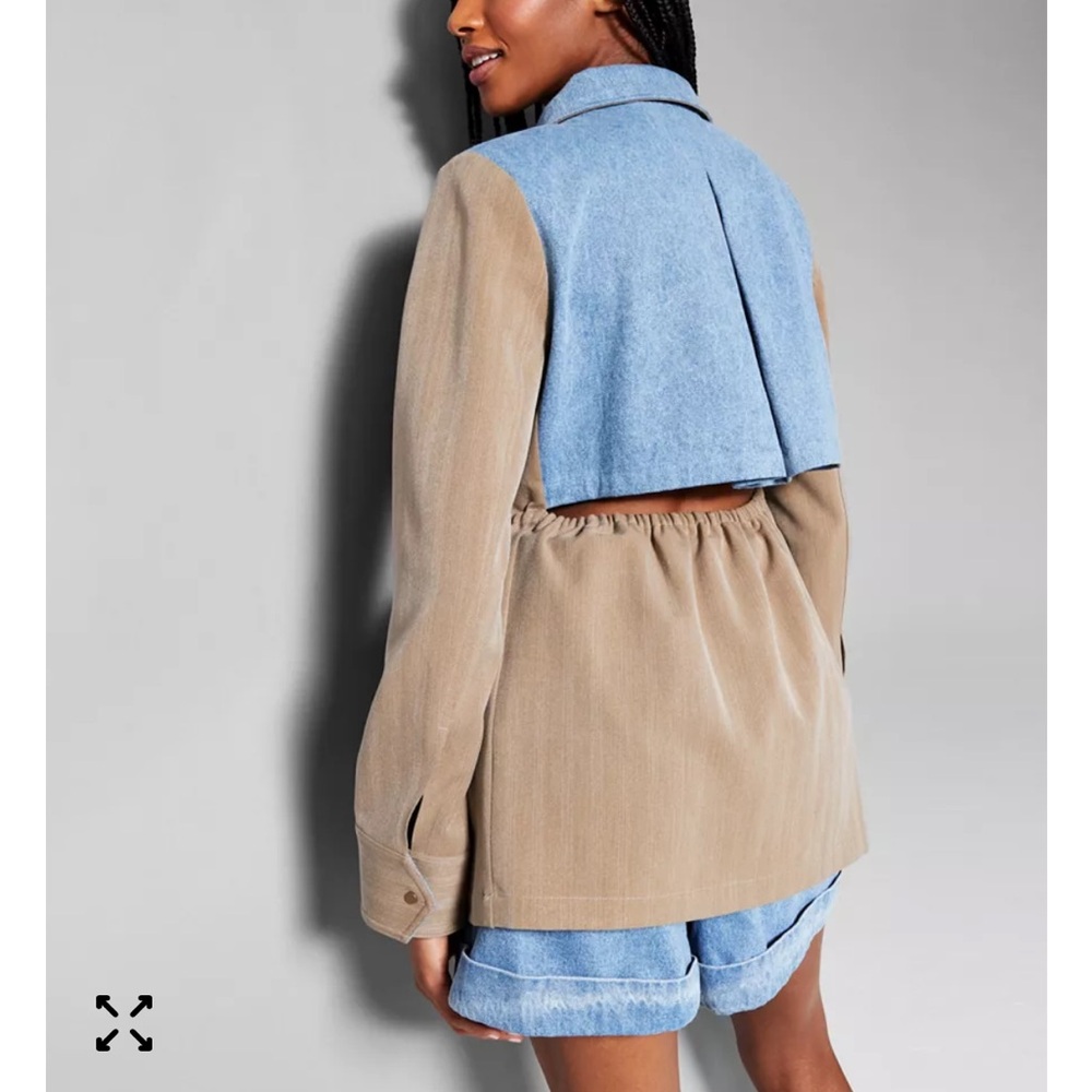 Inc Snap Button Solid Jacket - image 1